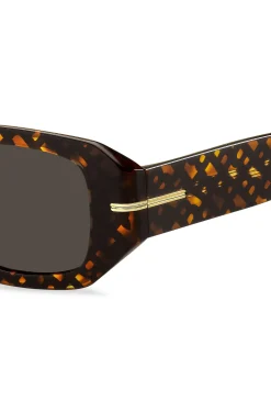 Acetate sunglasses with monogram pattern