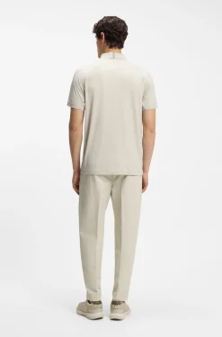 Active polo shirt with moisture management