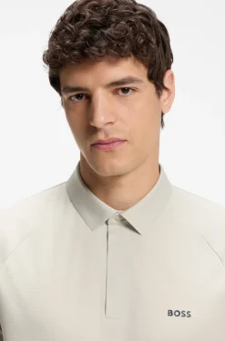 Active polo shirt with moisture management