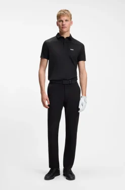 Active polo shirt with moisture management