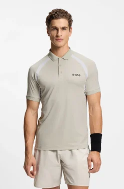 Active Quick-dry slim-fit polo shirt in stretch fabric