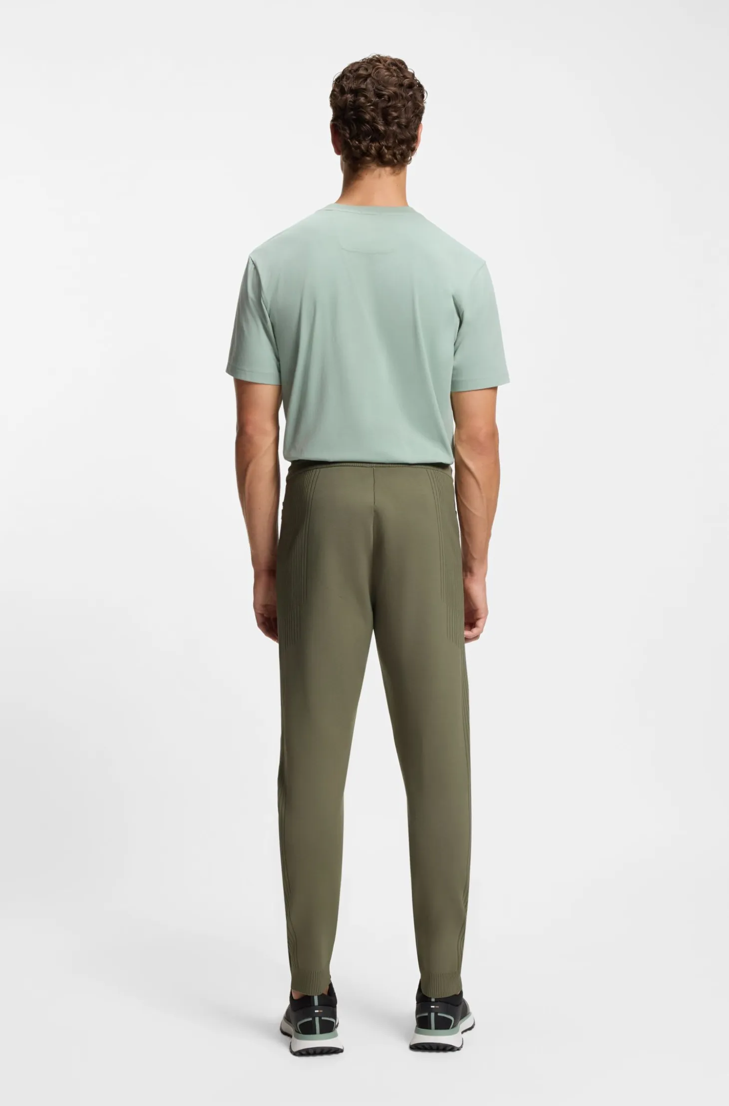 Active Regular-fit tracksuit bottoms with jacquard stripes