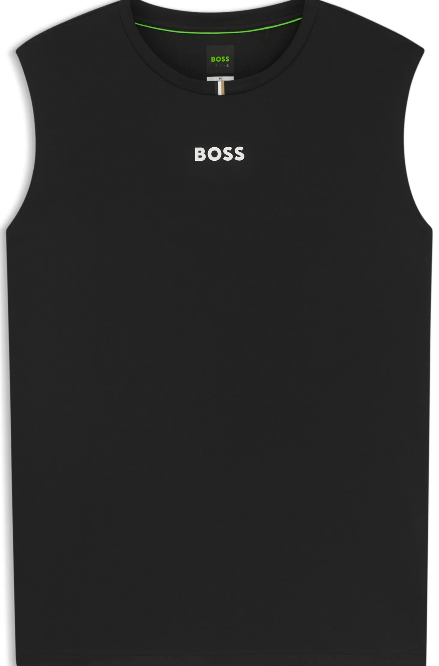 Active Sleeveless logo T-shirt in quick-dry fabric