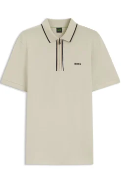 Active Slim-fit polo shirt in moisture-wicking stretch cotton