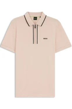 Active Slim-fit polo shirt in moisture-wicking stretch cotton