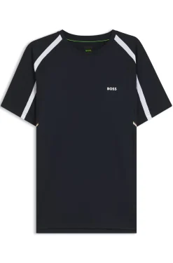 Active Slim-fit T-shirt in stretch fabric with contrast inserts