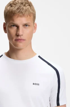 Active Slim-fit T-shirt in stretch fabric with contrast inserts