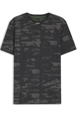 Active Slim-fit T-shirt with jacquard pattern