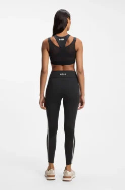 Active sports bra with mesh insert
