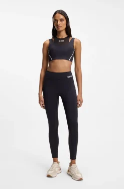 Active sports bra with mesh insert