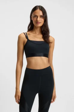 Active sports top with mesh insert