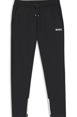 Active Stretch-gabardine tracksuit bottoms with zipped hems