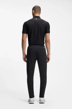 Active Stretch-gabardine tracksuit bottoms with zipped hems