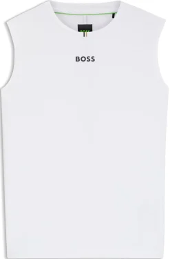 Active tank top in stretch fabric with rear stripes