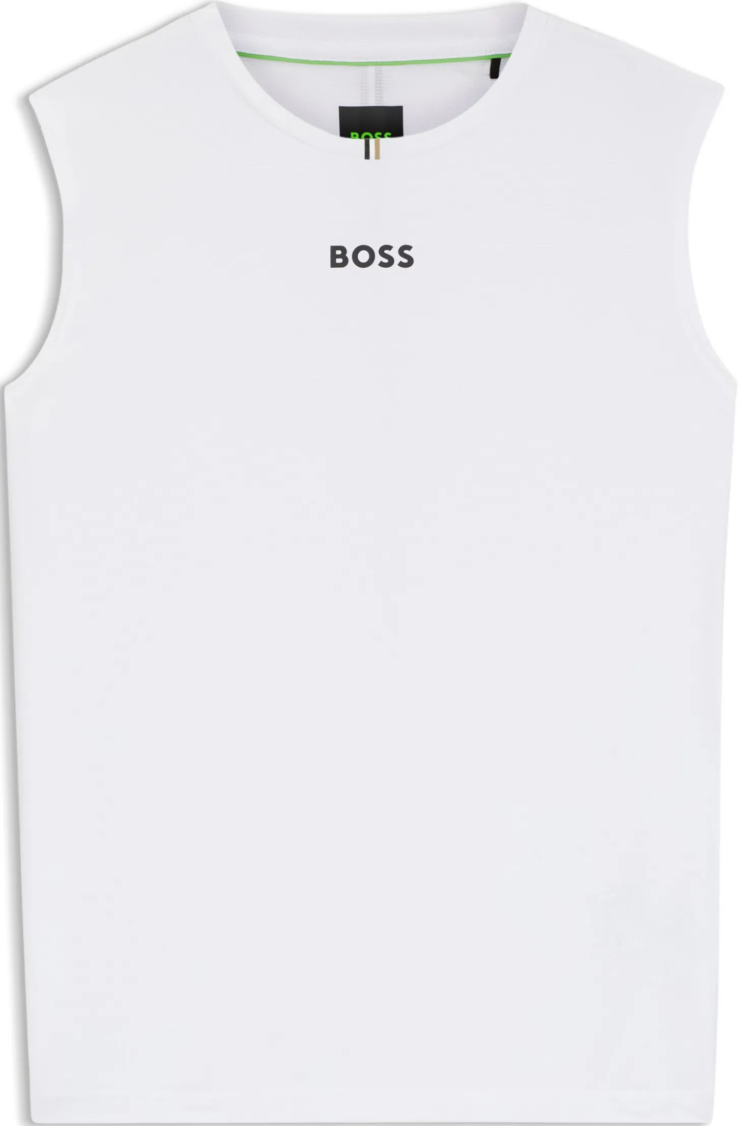 Active tank top in stretch fabric with rear stripes