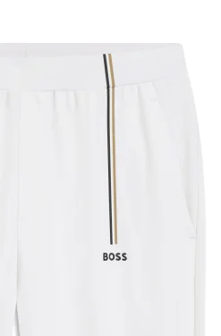 Active tracksuit bottoms in thermoregulating stretch gabardine