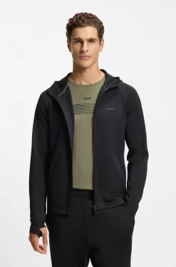 Active Zip-up hoodie with reflective branding