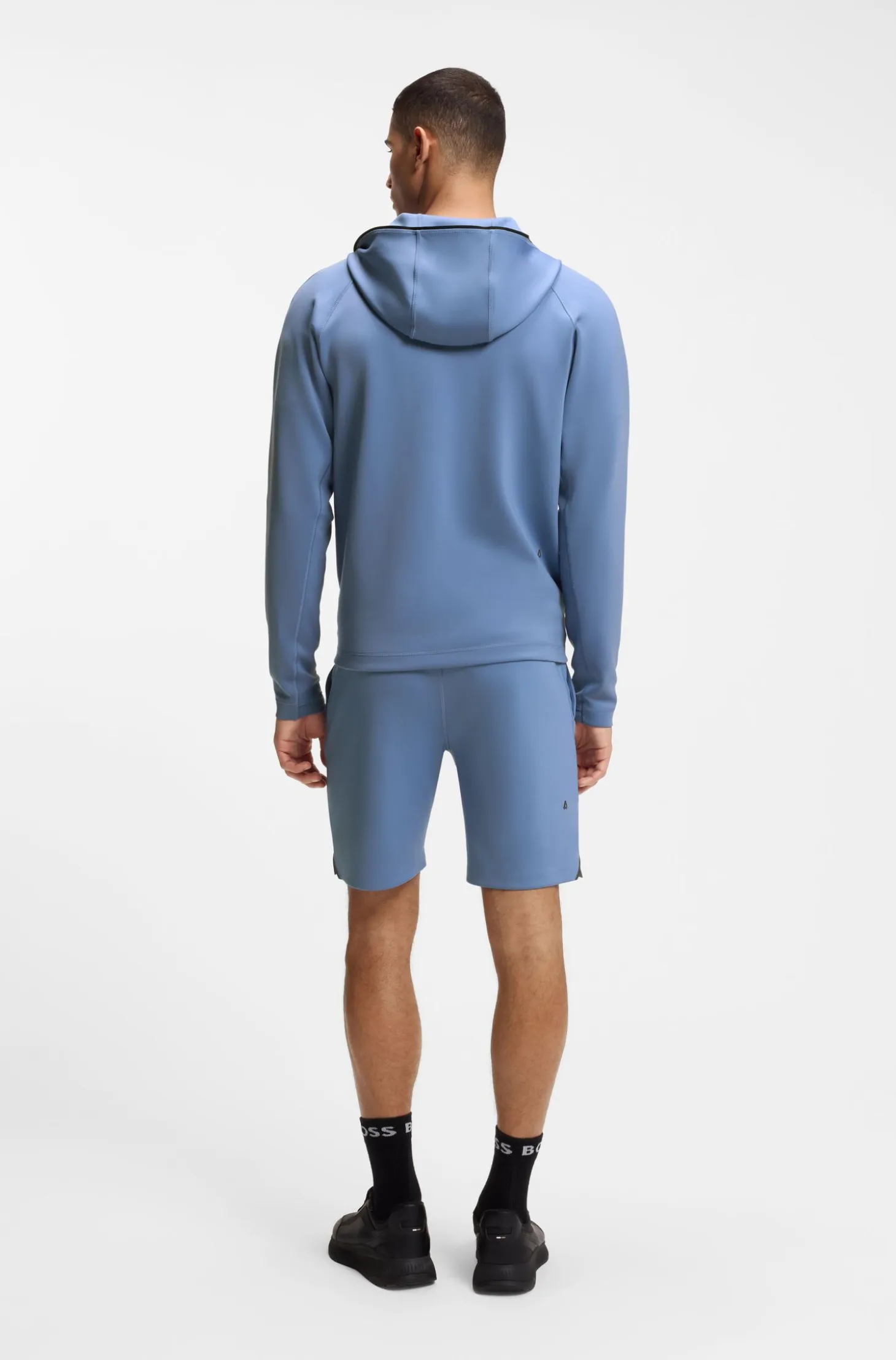 Active Zip-up hoodie with reflective branding