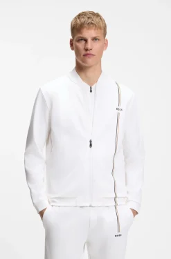 Active zip-up sweatshirt with moisture management
