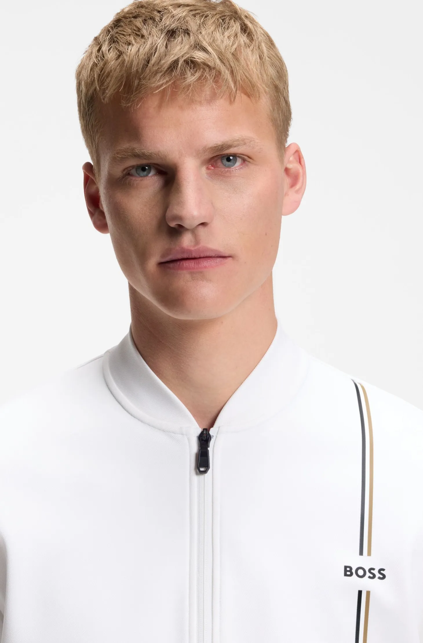 Active zip-up sweatshirt with moisture management
