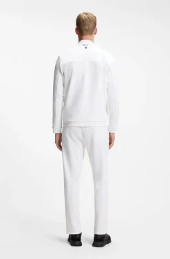 Active zip-up sweatshirt with moisture management