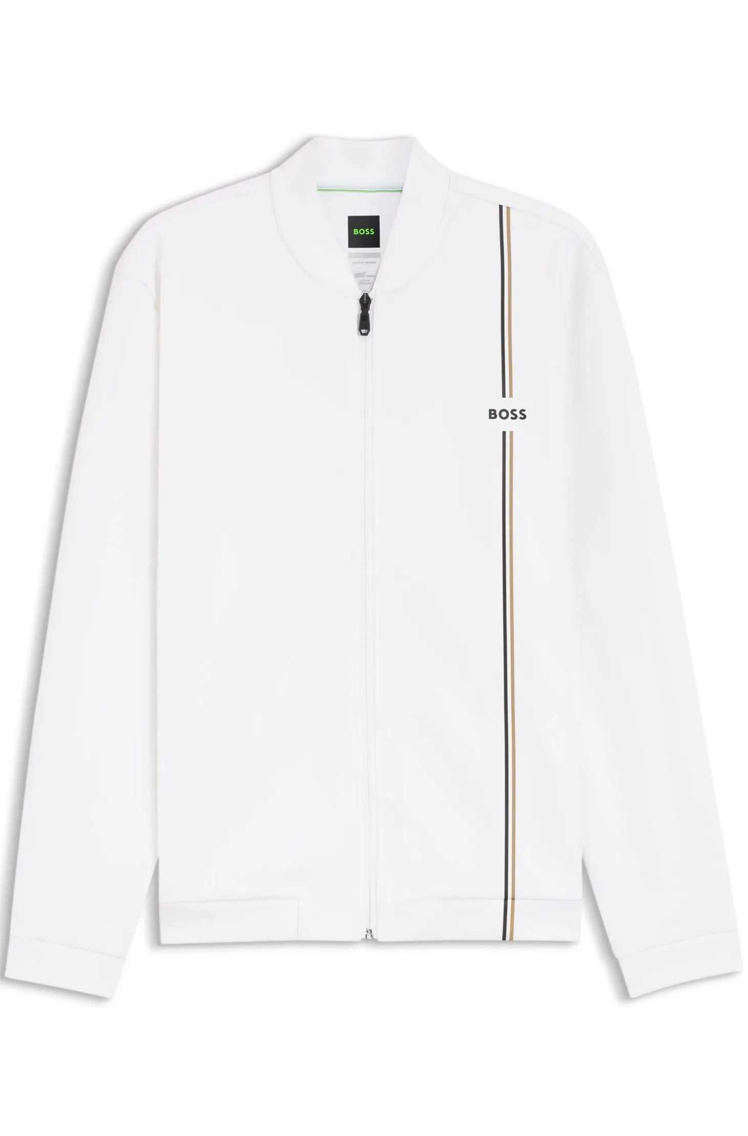 Active zip-up sweatshirt with moisture management