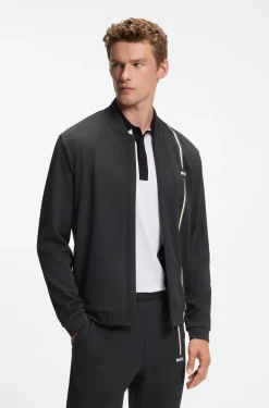 Active zip-up sweatshirt with moisture management