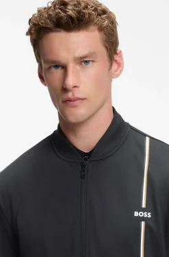 Active zip-up sweatshirt with moisture management