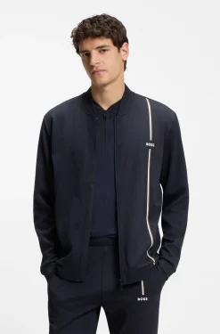 Active zip-up sweatshirt with moisture management