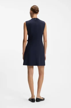 A-line dress with logo bow detail