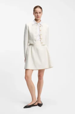 A-line skirt in sparkly bouclé