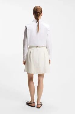 A-line skirt in sparkly bouclé