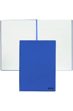 A5 notebook in blue faux leather
