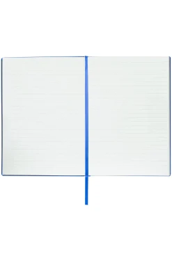 A5 notebook in blue faux leather