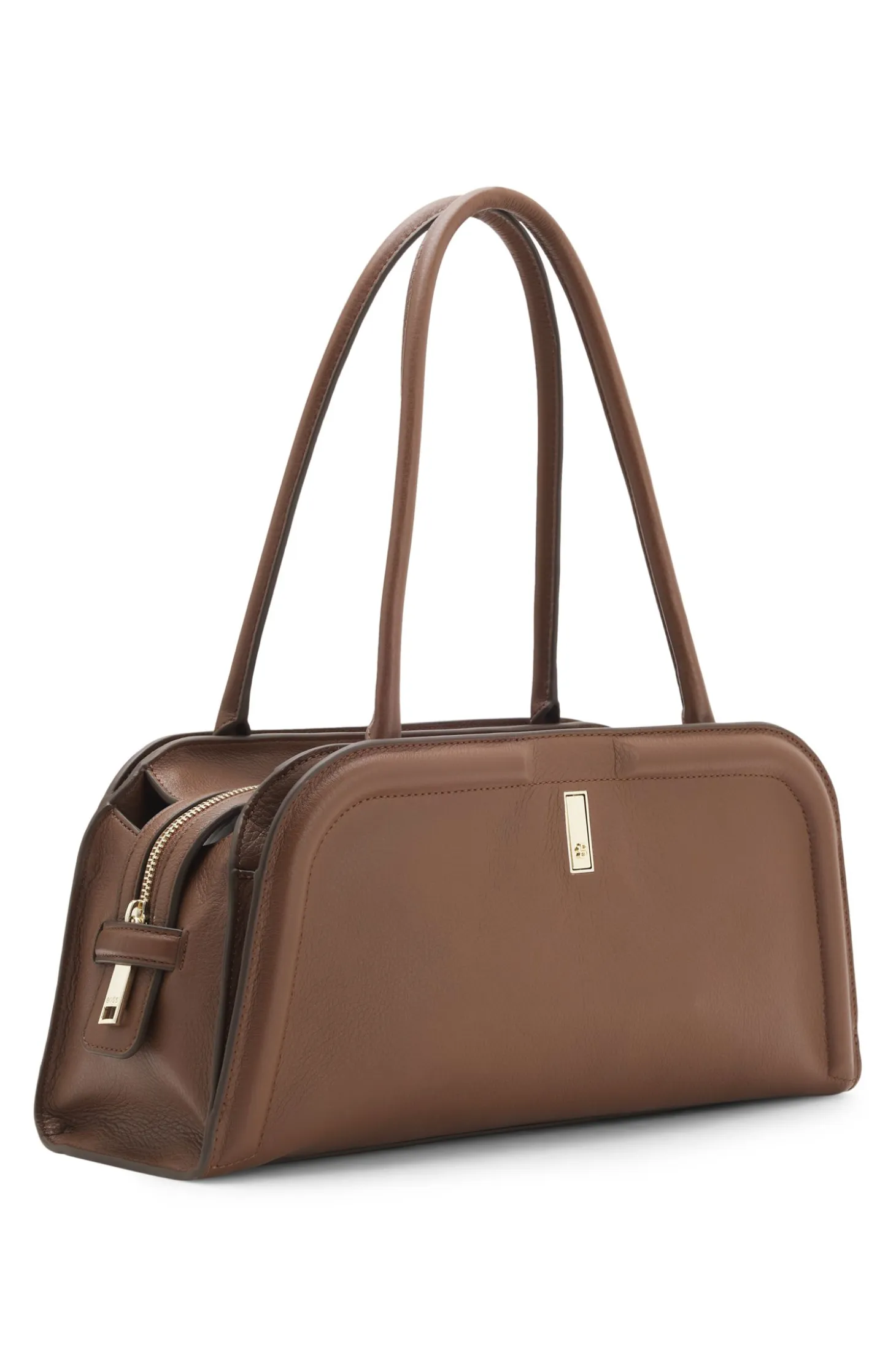 Ariell bowling bag in leather with Double B monogram