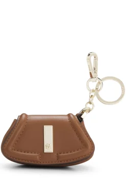 Ariell key ring with nappa-leather charm