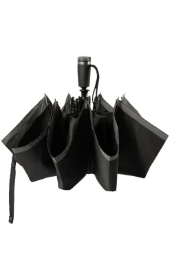 Automatic-opening pocket umbrella with contrast canopy edge