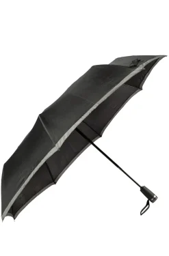 Automatic-opening pocket umbrella with contrast canopy edge