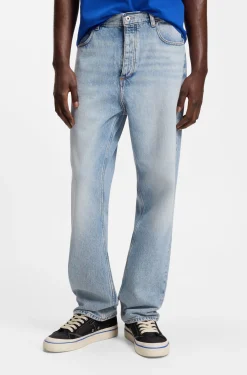 Baggy-fit jeans in heavyweight cotton denim