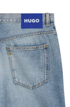 Baggy-fit jeans in heavyweight cotton denim