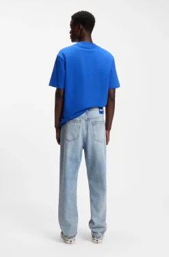 Baggy-fit jeans in heavyweight cotton denim