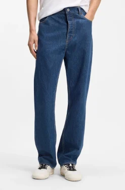 Baggy-fit jeans in vintage-blue denim