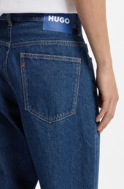 Baggy-fit jeans in vintage-blue denim