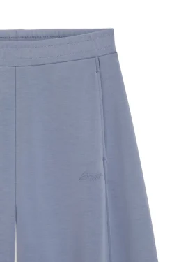 Balloon-fit tracksuit bottoms with logo embroidery