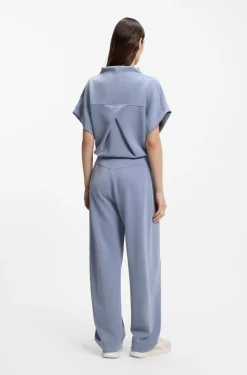 Balloon-fit tracksuit bottoms with logo embroidery