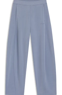 Balloon-fit tracksuit bottoms with logo embroidery