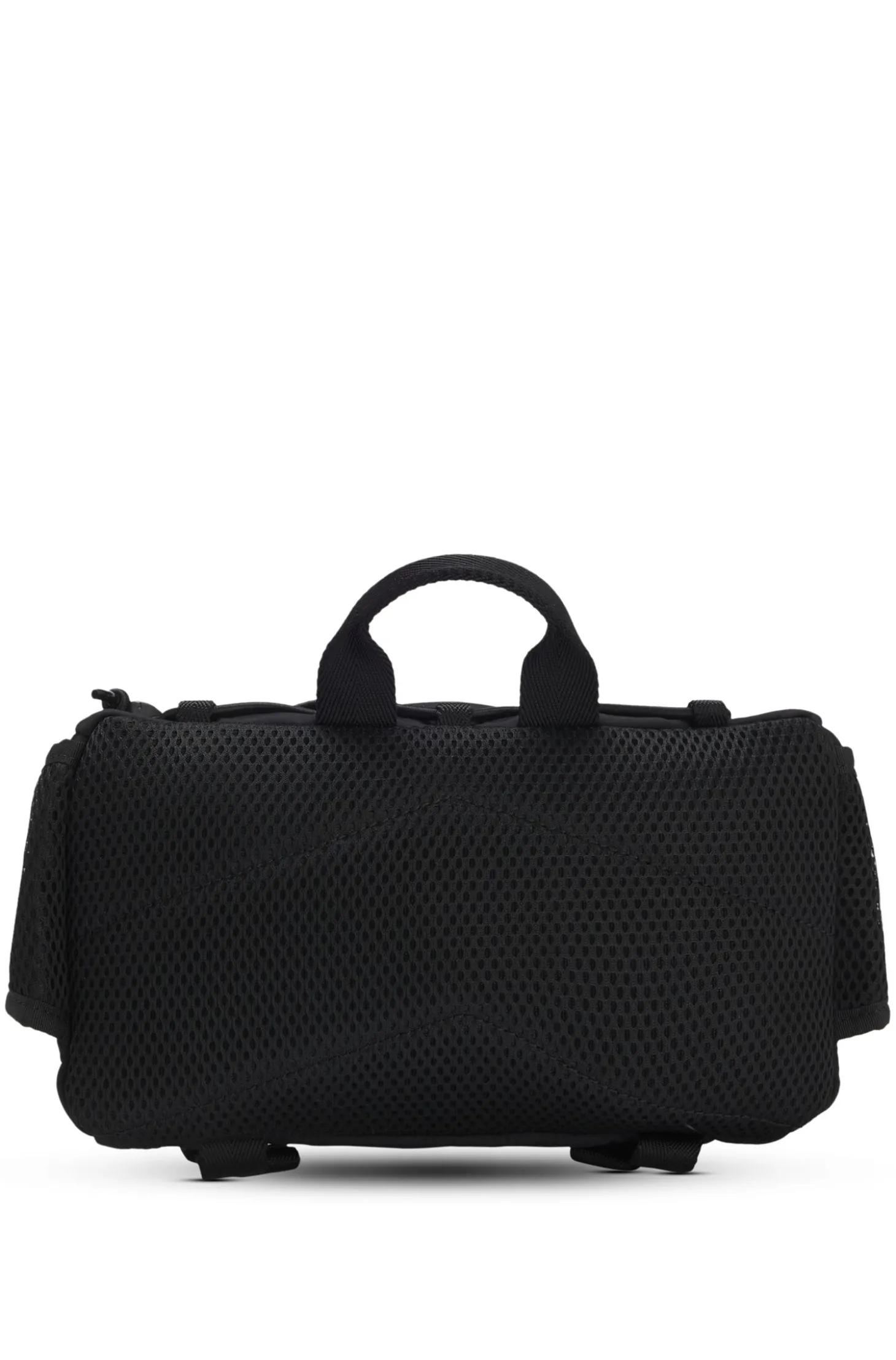 Belt bag with blue logo label