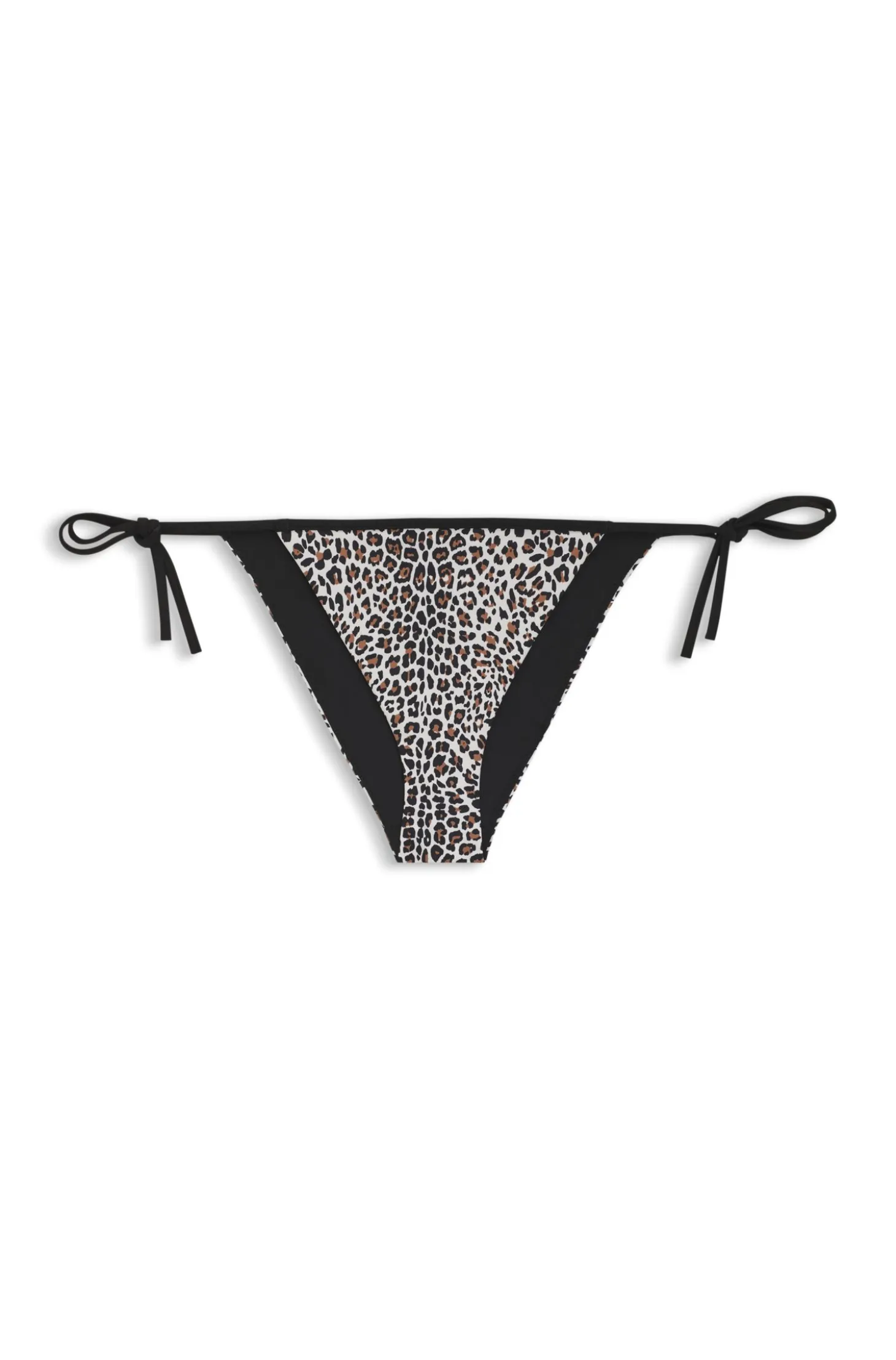 Bikini bottoms with printed stacked logos