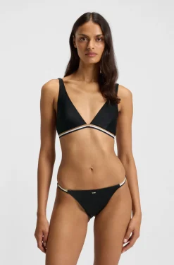 Bikini briefs with signature-stripe elastic