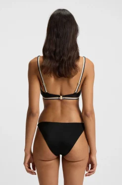 Bikini briefs with signature-stripe elastic